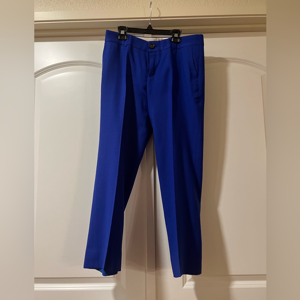 Banana Republic Cobalt Blue Martin Trousers Size 2